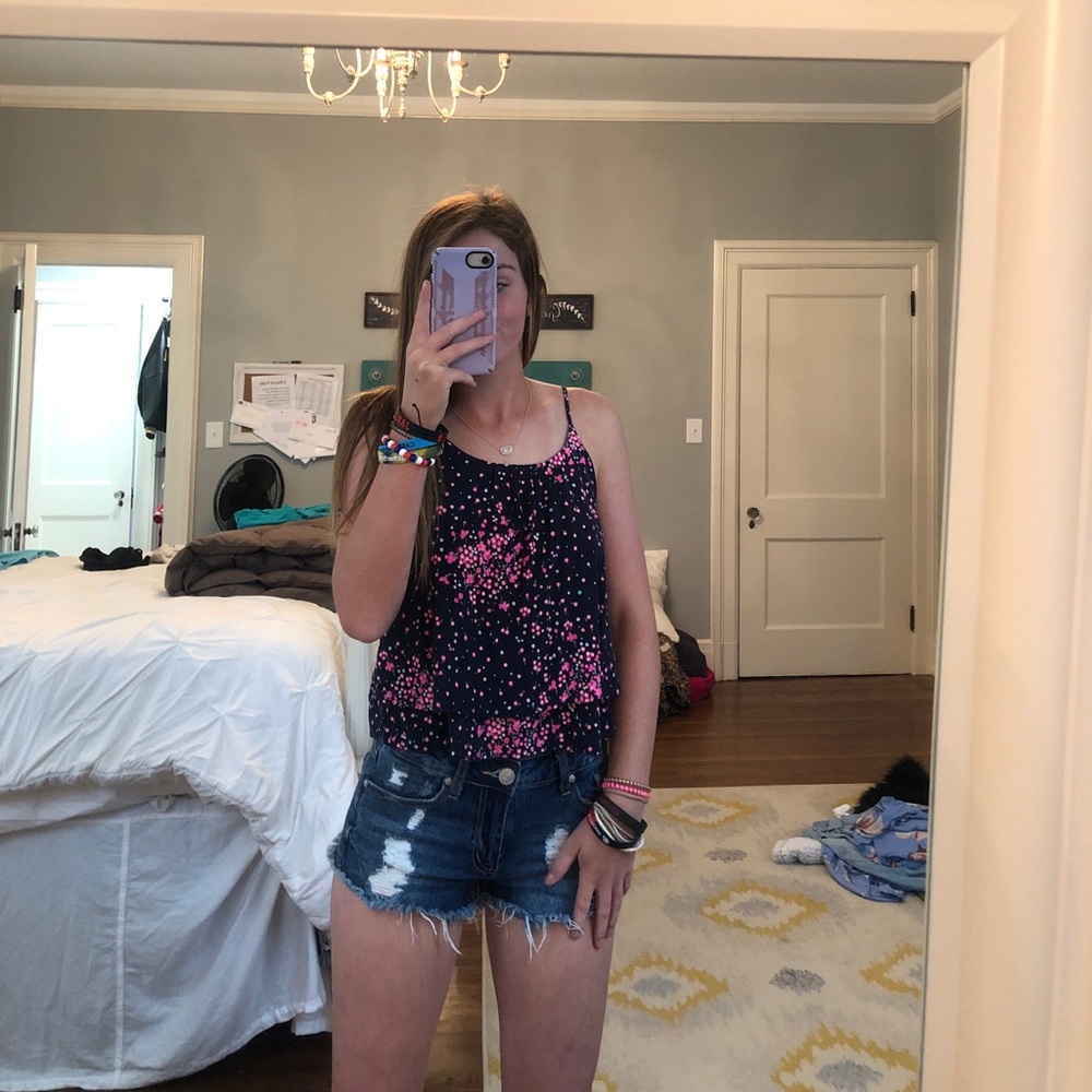 flowered tank